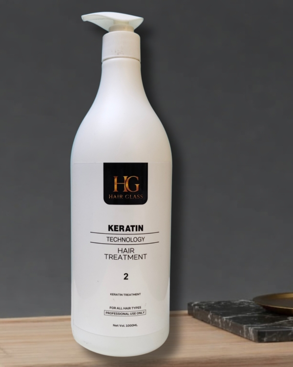 HG Hair Glass Keratin Technology Hair Treatment No. 2 – Professional Smoothing System