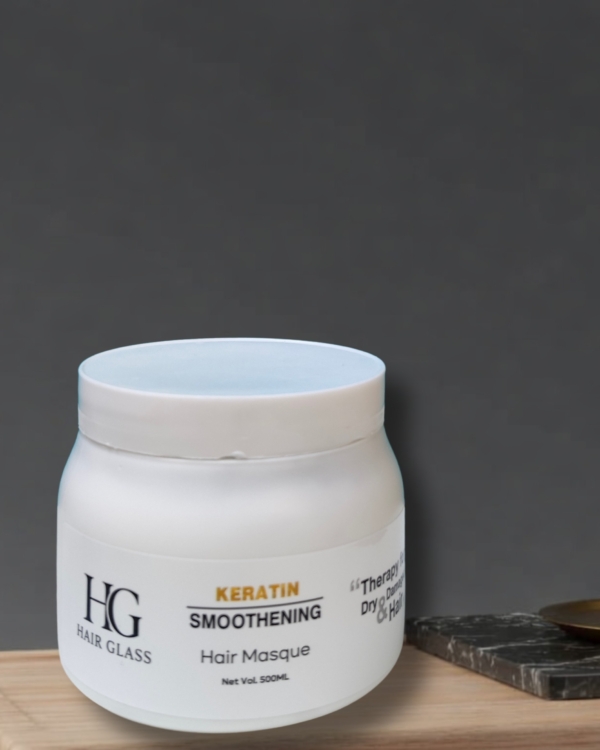 HG Hair Glass Keratin Smoothing Hair Masque (500ml) – Therapy for Dry & Damaged Hair
