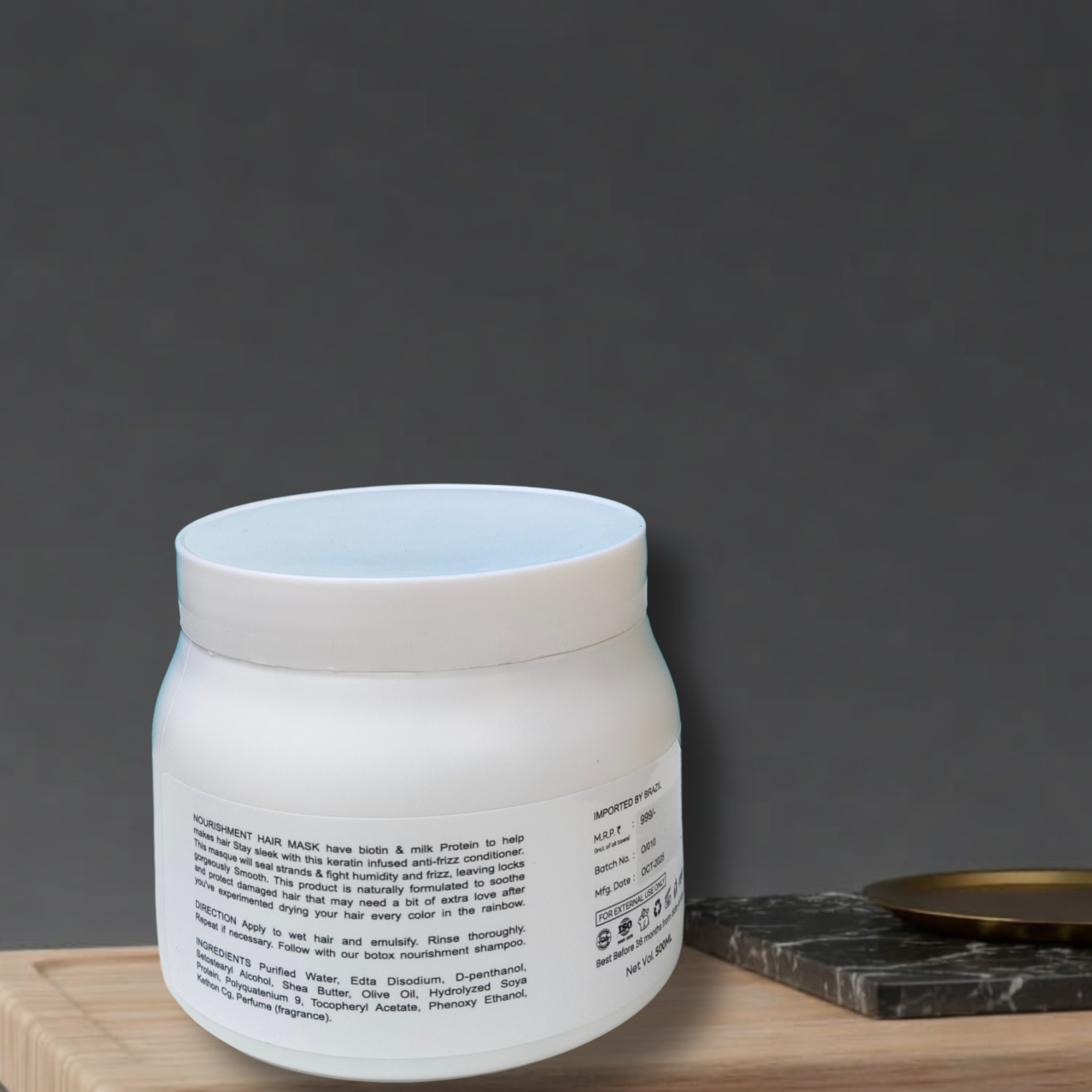 HG Hair Glass Keratin Smoothing Hair Masque (500ml) – Therapy for Dry & Damaged Hair - Image 2