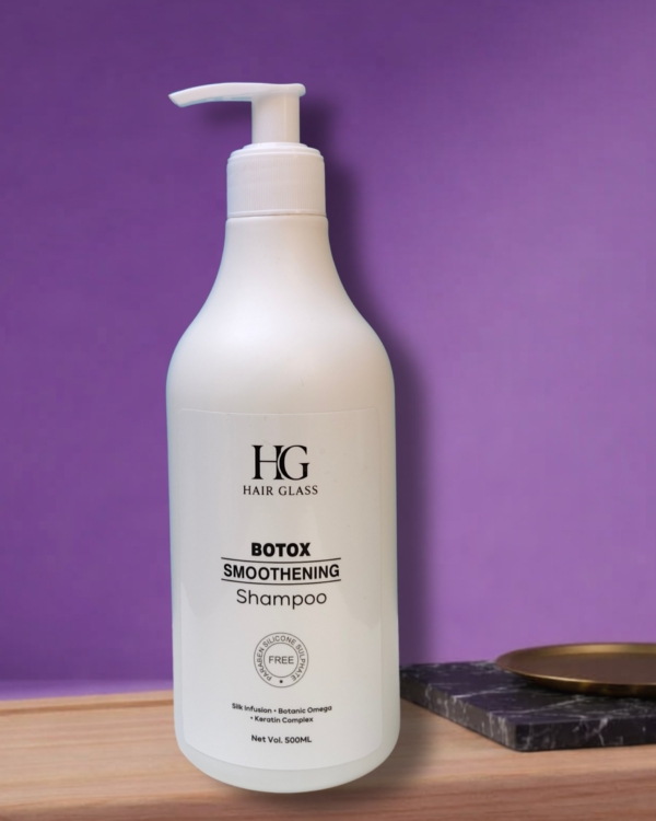 HG Hair Glass Botox Smoothing Shampoo (500ml) – Professional Frizz Control Formula