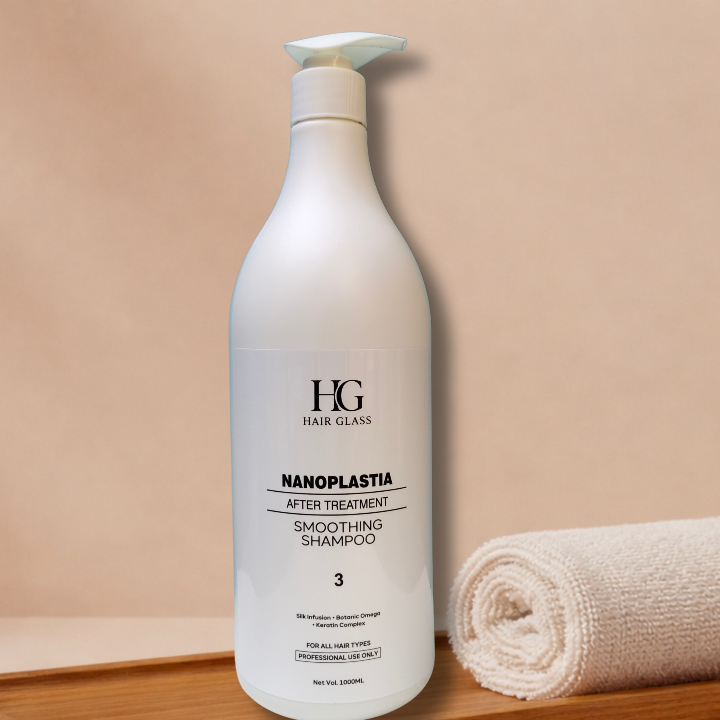 HG Hair Glass Nanoplastia After Treatment Smoothing Shampoo No. 3 (1000ml)
