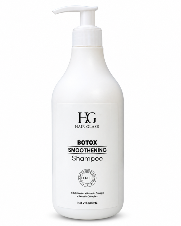 HG Hair Glass Botox Smoothing Shampoo (500ml) – Professional Frizz Control Formula