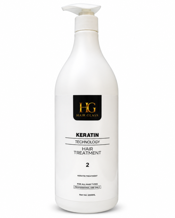HG Hair Glass Keratin Technology Hair Treatment No. 2 – Professional Smoothing System