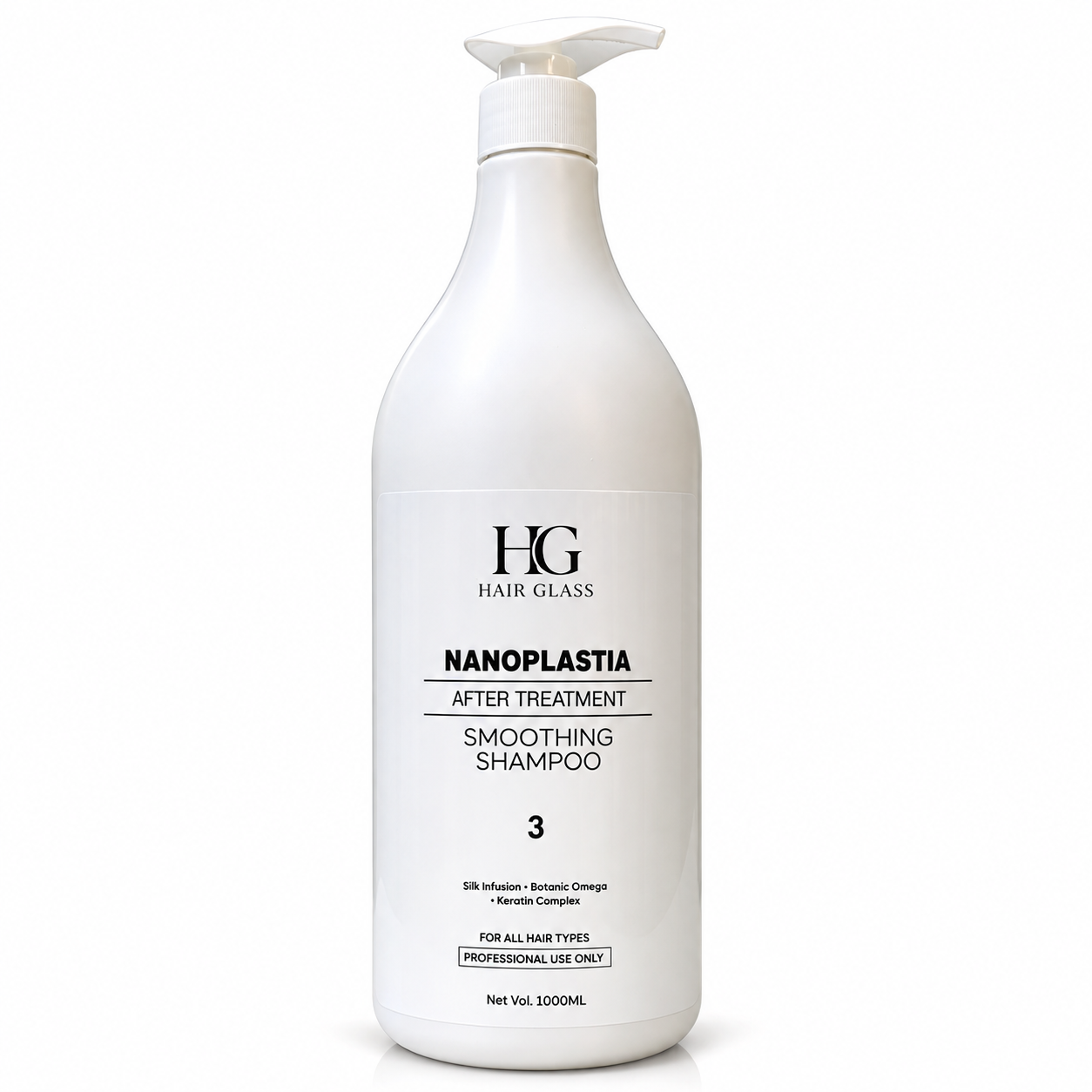 HG Hair Glass Nanoplastia After Treatment Smoothing Shampoo No. 3 (1000ml)