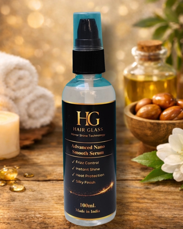 HG Hair Glass Advanced Nano Smooth Serum – Frizz Control & Mirror Shine