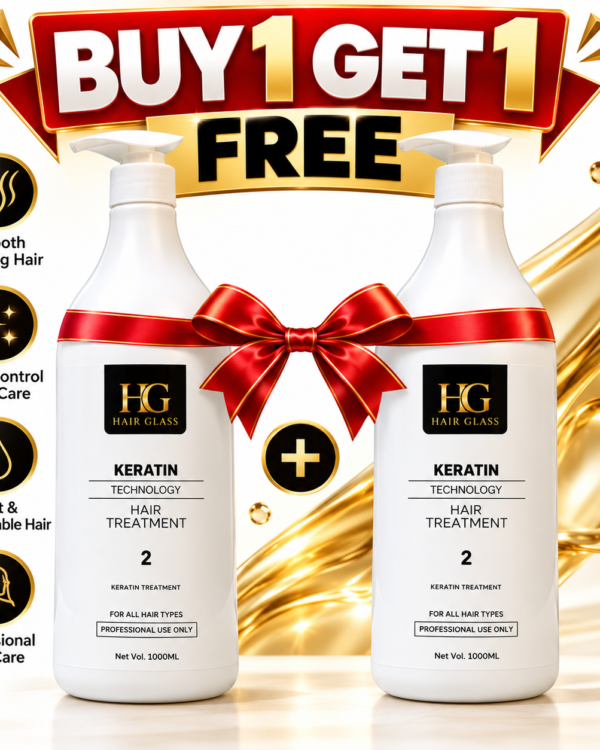 HG Keratin Hair Treatment – Buy 1 Get 1 Free | 2×1000ml
