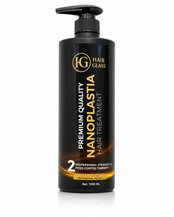 Hair Glass Nanoplastia Hair Treatment 1000ml | Professional Straight & Frizz Control Therapy |No Fume, No Itching, No Eyes Burning
